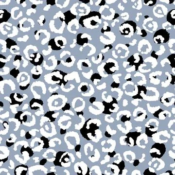 Abstract modern leopard seamless pattern. Animals trendy background. Grey and Stockillustratie