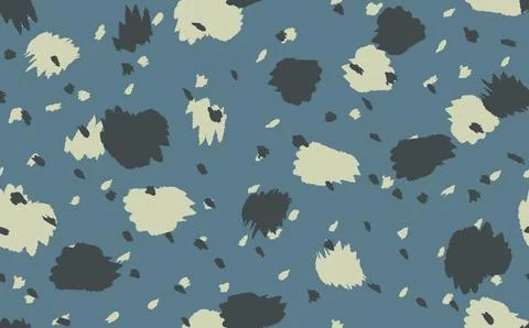 Abstract modern leopard seamless pattern. Animals trendy background. Blue Illustrazione stock