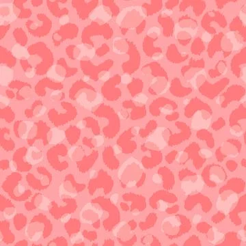 Abstract modern leopard seamless pattern. Animals trendy background. Pink Stock Illustration