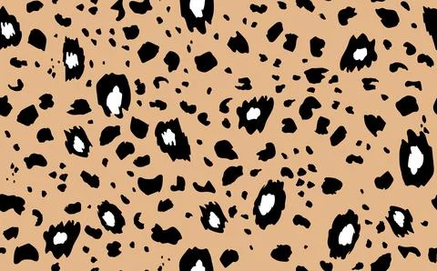 Abstract modern leopard seamless pattern. Animals trendy background. Beige and Illustrazione stock