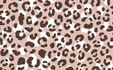 Abstract modern leopard seamless pattern. Animals trendy background. Beige and Illustrazione stock
