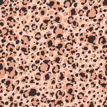 Abstract modern leopard seamless pattern. Animals trendy background. Beige and Illustrazione stock