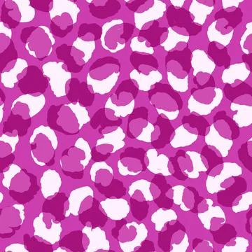 Abstract modern leopard seamless pattern. Animals trendy background. Pink Stock Illustration