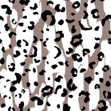 Abstract modern leopard seamless pattern. Animals trendy background. Brown and Stock Illustration