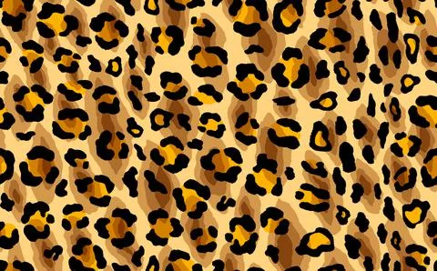 Abstract modern leopard seamless pattern. Animals trendy background. Yellow and Illustrazione stock