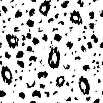 Abstract modern leopard seamless pattern. Animals trendy background. Black and Stock Illustration