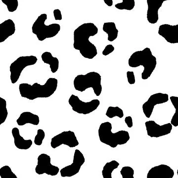 Abstract modern leopard seamless pattern. Animals trendy background. Black and Stock Illustration
