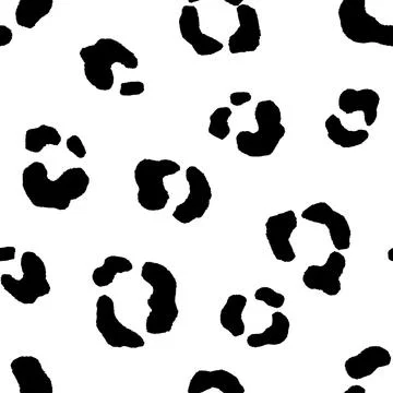 Abstract modern leopard seamless pattern. Animals trendy background. Black and Stock Illustration