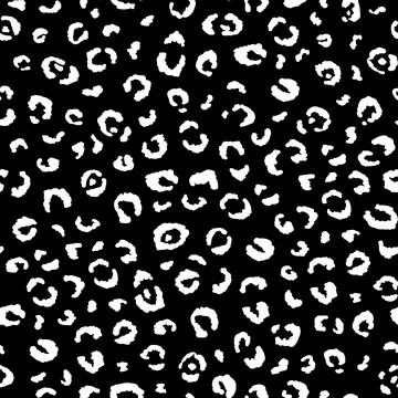Abstract modern leopard seamless pattern. Animals trendy background. Black and Illustrazione stock