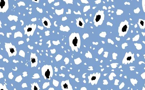 Abstract modern leopard seamless pattern. Animals trendy background. Blue and Illustrazione stock