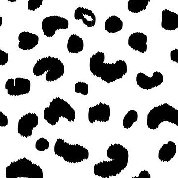 Abstract modern leopard seamless pattern. Animals trendy background. Black and Illustrazione stock