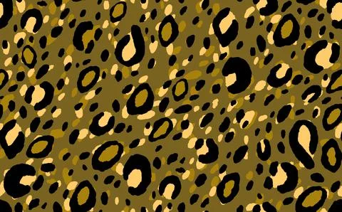 Abstract modern leopard seamless pattern. Animals trendy background. Beige and Illustrazione stock