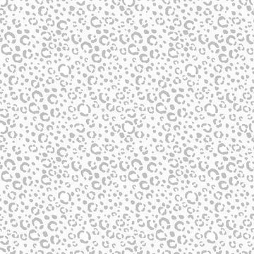 Abstract modern leopard seamless pattern. Animals trendy background. Grey and Illustrazione stock