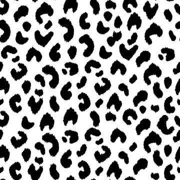 Abstract modern leopard seamless pattern. Animals trendy background. Black and Stock Illustration
