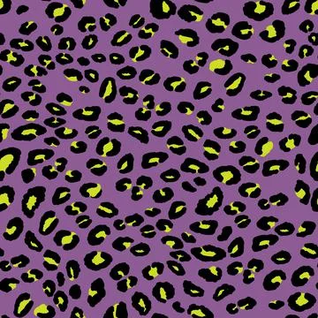 Abstract modern leopard seamless pattern. Animals trendy background. Purple and Stock Illustration