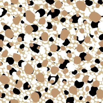 Abstract modern leopard seamless pattern. Animals trendy background. White and Stock Illustration
