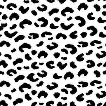 Abstract modern leopard seamless pattern. Animals trendy background. Black and Stock Illustration