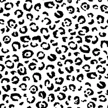 Abstract modern leopard seamless pattern. Animals trendy background. Black and Stock Illustration