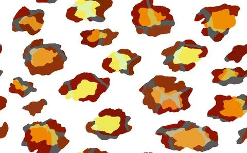 Abstract modern leopard seamless pattern. Animals trendy background. Rainbow and Stock Illustration
