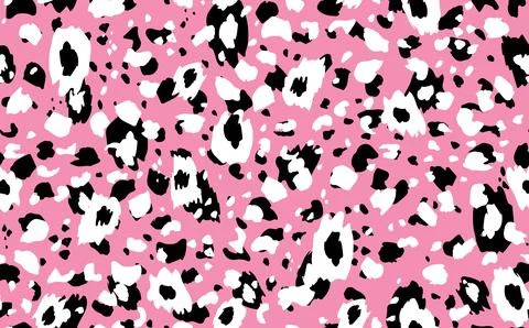 Abstract modern leopard seamless pattern. Animals trendy background. Pink and 스톡 일러스트
