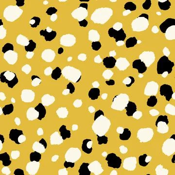 Abstract modern leopard seamless pattern. Animals trendy background. Yellow and Illustrazione stock