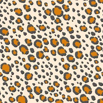 Abstract modern leopard seamless pattern. Animals trendy background. Beige and Stock Illustration