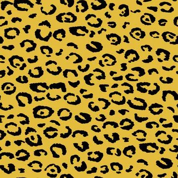 Abstract modern leopard seamless pattern. Animals trendy background. Yellow and Stock Illustration