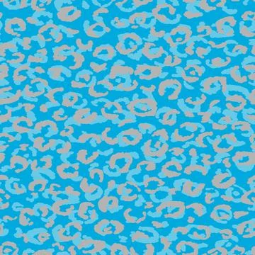 Abstract modern leopard seamless pattern. Animals trendy background. Blue Illustrazione stock