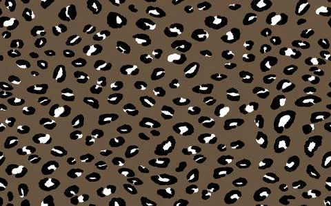Abstract modern leopard seamless pattern. Animals trendy background. Beige and Illustrazione stock