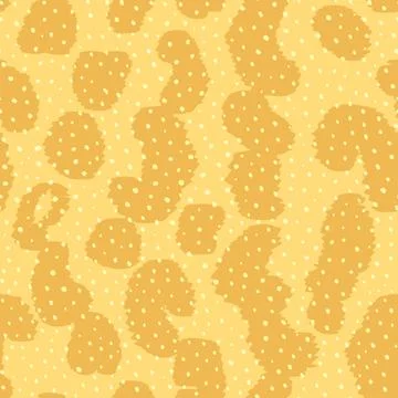 Abstract modern leopard seamless pattern. Animals trendy background. Yellow and Stock Illustration
