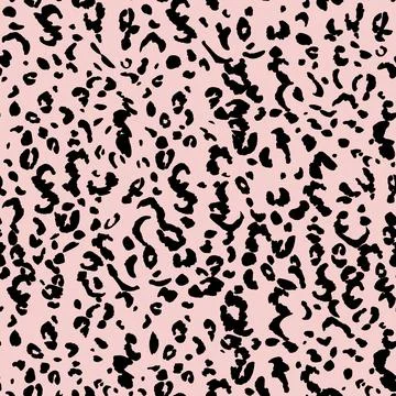 Abstract modern leopard seamless pattern. Animals trendy background. Pink and Illustrazione stock