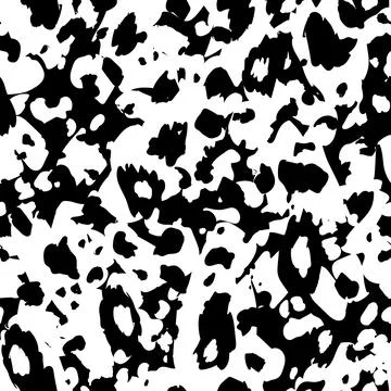 Abstract modern leopard seamless pattern. Animals trendy background. Black and Stock Illustration
