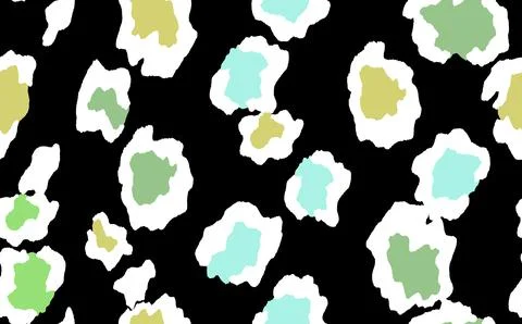 Abstract modern leopard seamless pattern. Animals trendy background. Rainbow and イラスト素材