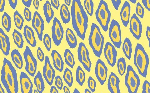 Abstract modern leopard seamless pattern. Animals trendy background. Blue and Stock Illustration