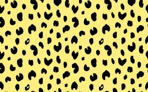 Abstract modern leopard seamless pattern. Animals trendy background. Yellow and イラスト素材