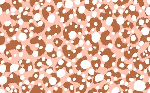 Abstract modern leopard seamless pattern. Animals trendy background. Beige and Illustrazione stock