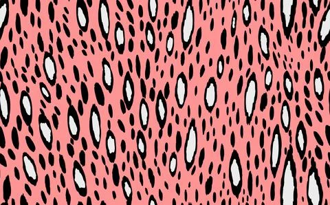 Abstract modern leopard seamless pattern. Animals trendy background. Pink and イラスト素材