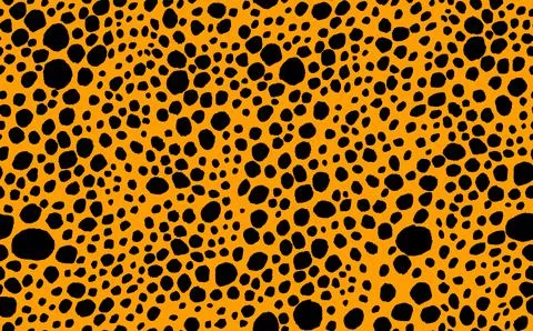 Abstract modern leopard seamless pattern. Animals trendy background. Orange and Illustrazione stock