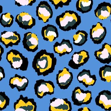 Abstract modern leopard seamless pattern. Animals trendy background. Color Stock Illustration