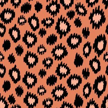 Abstract modern leopard seamless pattern. Animals trendy background. Color イラスト素材