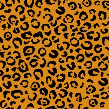Abstract modern leopard seamless pattern. Animals trendy background. Orange and Illustrazione stock