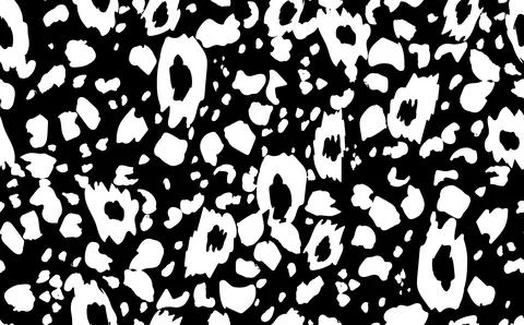 Abstract modern leopard seamless pattern. Animals trendy background. Black and Stock Illustration