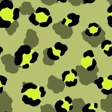 Abstract modern leopard seamless pattern. Animals trendy background. Color Illustrazione stock