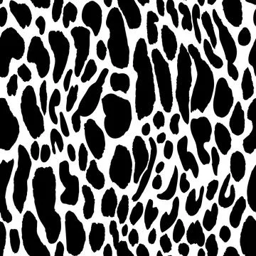 Abstract modern leopard seamless pattern. Animals trendy background. Black and Illustrazione stock