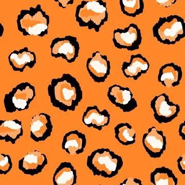Abstract modern leopard seamless pattern. Animals trendy background. Color Stock Illustration