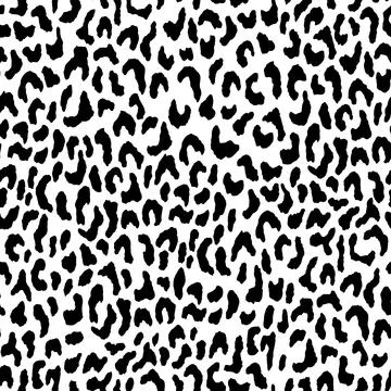 Abstract modern leopard seamless pattern. Animals trendy background. Black and Stock Illustration
