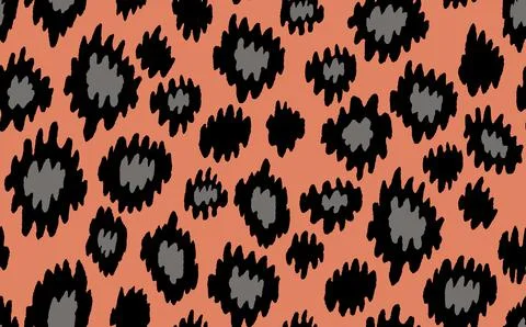 Abstract modern leopard seamless pattern. Animals trendy background. Color 스톡 일러스트