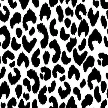 Abstract modern leopard seamless pattern. Animals trendy background. Black and Stock Illustration
