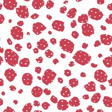 Abstract modern leopard seamless pattern. Animals trendy background. Red and Stock Illustration