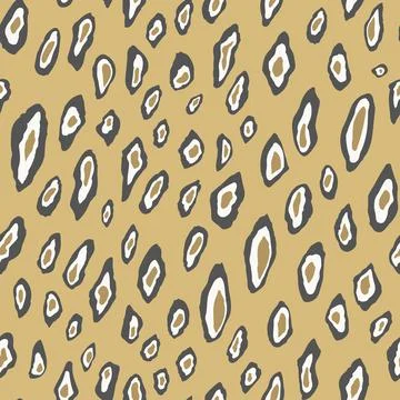 Abstract modern leopard seamless pattern. Animals trendy background. Red and Stock Illustration